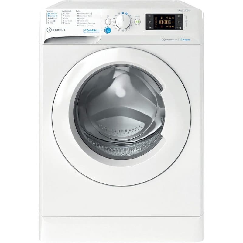 Lavatrice 9 kg inverter vapore 1200 giri - Indesit BWE 91296X WV IT