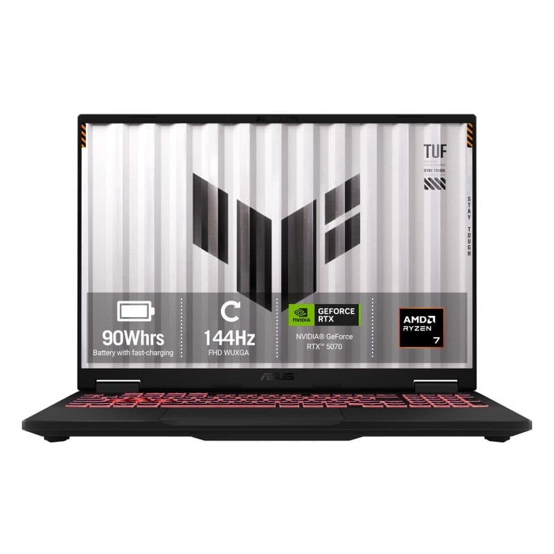Notebook 16 pollici WUXGA AMD Ryzen 7 260 16GB DDR5 SSD 1TB NVIDIA - ASUS TUF Gaming A16 FA608UP-TU131W