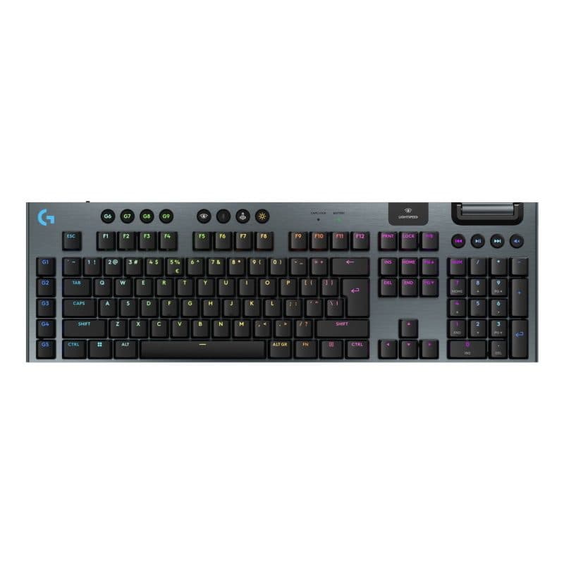Tastiera gaming Lightspeed USB, RF wireless e Bluetooth QWERTY US International nero - Logitech G G915 X