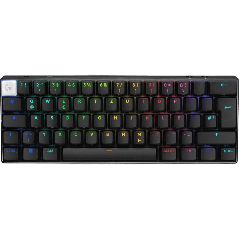 Tastiera gaming USB, RF wireless e Bluetooth QWERTZ tedesco nero - Logitech G PRO X 60