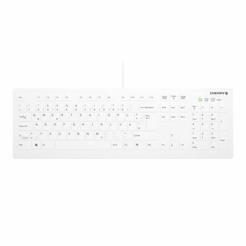 Tastiera USB QWERTY tedesco bianco - Cherry AK-C8112