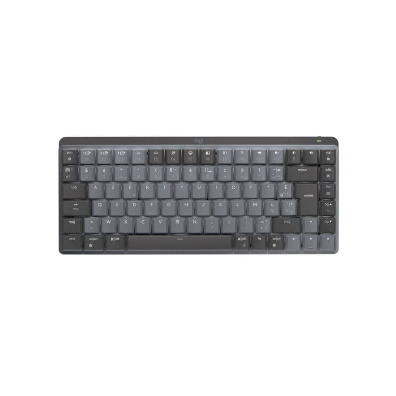 Tastiera wireless RF e Bluetooth AZERTY francese grafite, grigio - Logitech MX Mini Mechanical