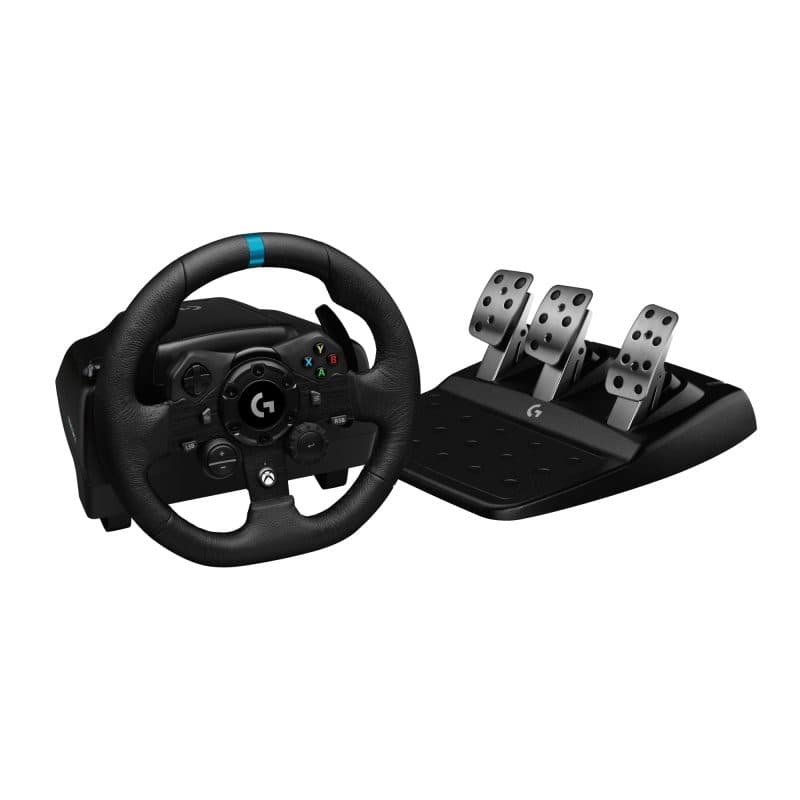Volante con pedali analogico/digitale USB 2.0 per PC, Xbox One e Xbox Series S/X nero - Logitech G G923