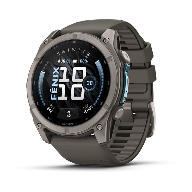 Smartwatch 51 mm AMOLED grigio Pebble con cinturino in silicone QuickFit - Garmin Fenix 9