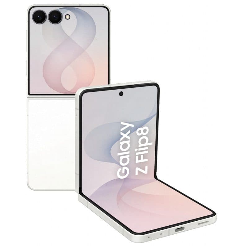 Smartphone 5G dual SIM 6,9 pollici 12GB RAM 256GB 4300 mAh USB-C crema - Samsung Galaxy Z Flip8