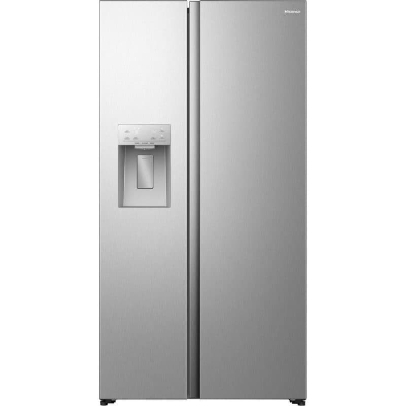 Frigorifero side-by-side a libera installazione 528 litri grigio e acciaio inox - Hisense RS5P528STIE