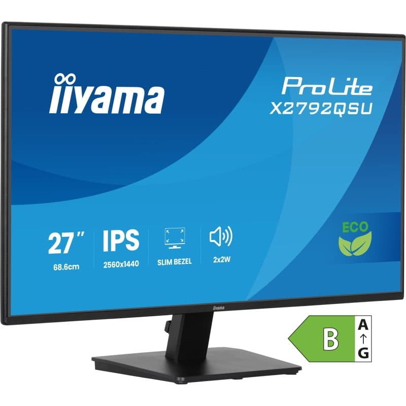 Monitor 27 pollici 2560 x 1440 pixel Quad HD LED nero - iiyama ProLite X2792QSU-B1