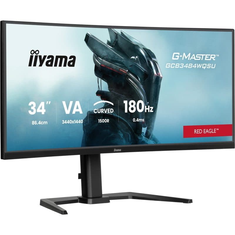 Monitor ultrawide 34 pollici 3440 x 1440 pixel Quad HD LED nero - iiyama G-Master GCB3484WQSU-B1