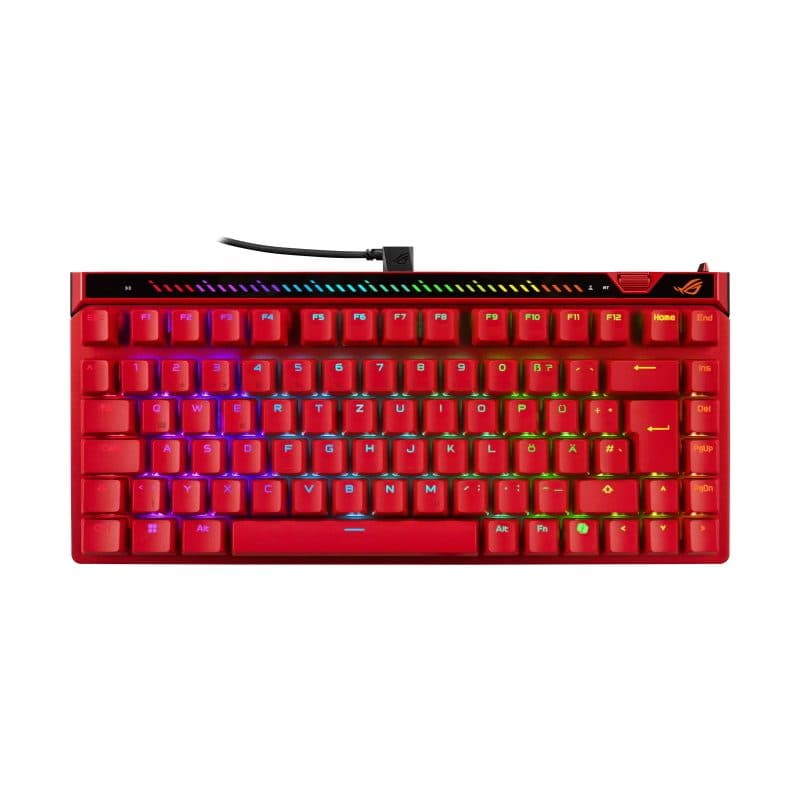 Tastiera gaming USB QWERTZ rosso - ASUS ROG Falchion Ace 75 HE
