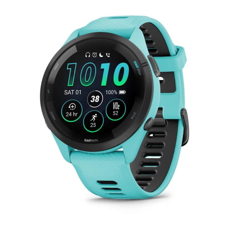 Orologio sportivo GPS turchese - Garmin Forerunner 265 Music