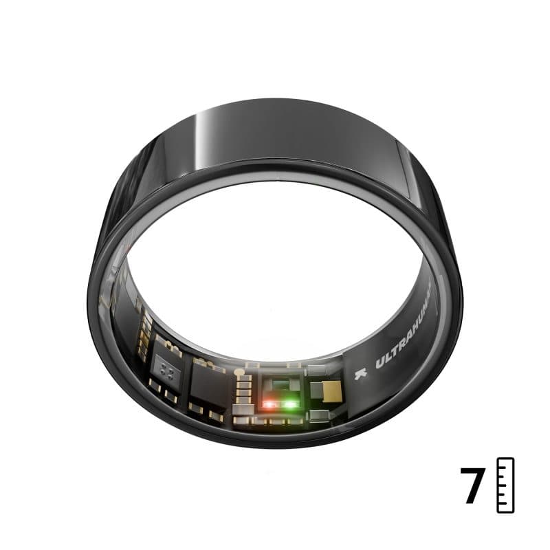 Smart ring nero Aster taglia 7 - Ultrahuman Air