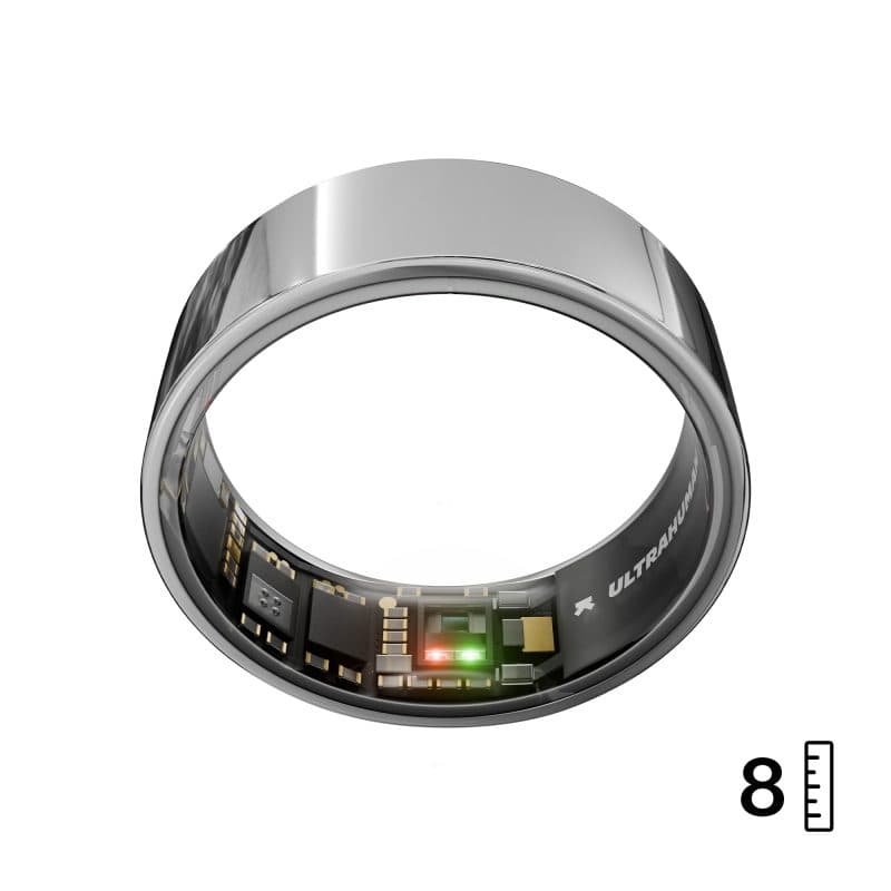 Smart ring taglia 8 Space Silver - Ultrahuman Air