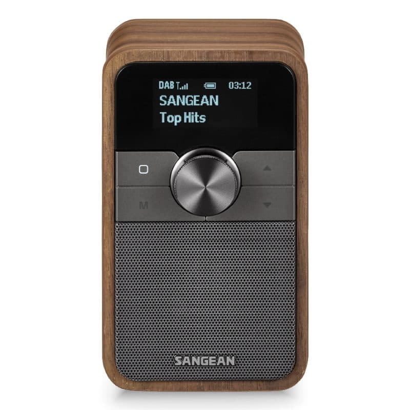 Radio DAB portatile in vero legno noce vintage - Sangean DDR-8