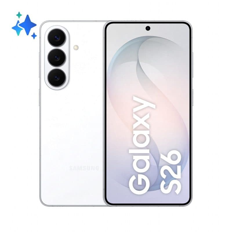 Smartphone 6.3 pollici dual SIM 5G 12GB RAM 256GB Android 16.0 bianco - Samsung Galaxy S26