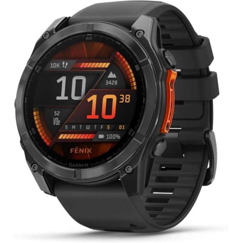 Smartwatch AMOLED 43 mm bianco pietra/argento - Garmin fēnix 8