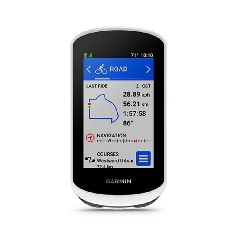 Computer da bicicletta wireless 3 pollici nero e bianco - Garmin Edge Explore 2