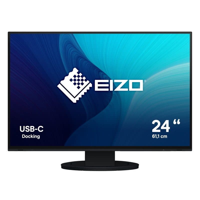 Monitor LED 24,1 pollici 1920 x 1200 pixel WUXGA nero - Eizo FlexScan EV2485-BK
