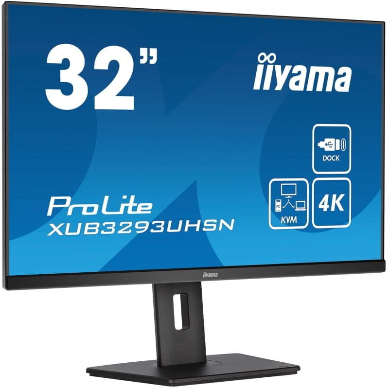 Monitor PC 31.5 pollici 80 cm 3840 x 2160 pixel 4K Ultra HD LCD nero - Iiyama ProLite XUB3293UHSN-B5