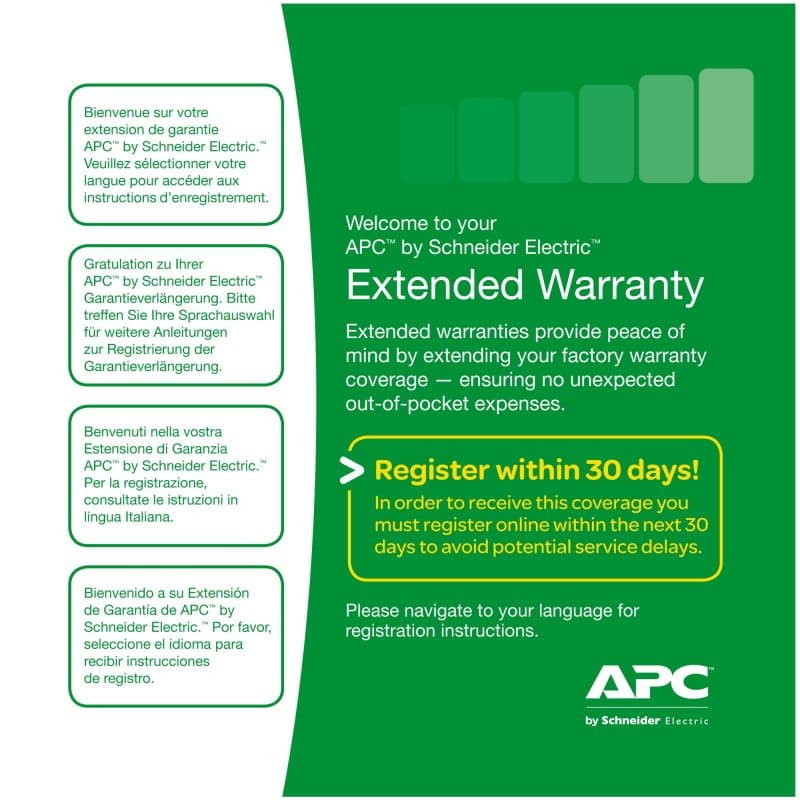Estensione di garanzia di 3 anni - APC Service Pack