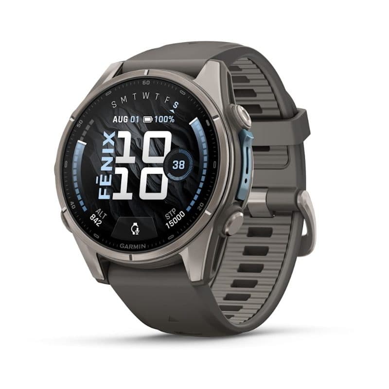 Smartwatch AMOLED 43 mm Pebble Gray con cinturino in silicone QuickFit - Garmin fēnix 9