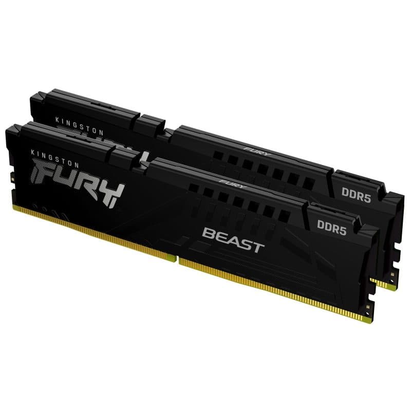 Kit memoria RAM 32GB (2 moduli) DDR5 6800MT/s CL34 DIMM EXPO nero - Kingston Fury Beast
