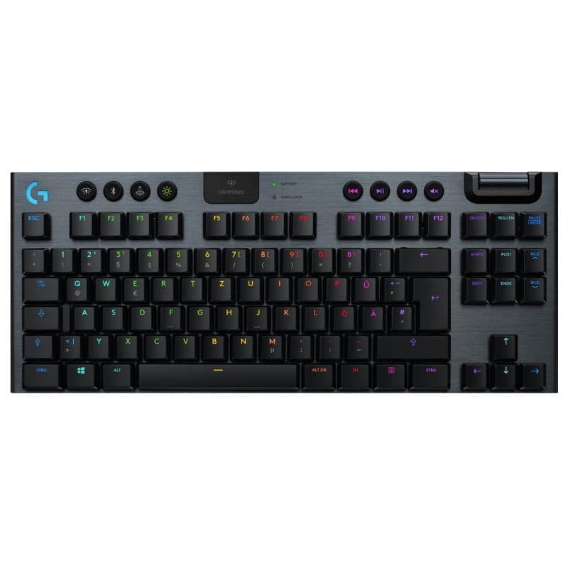 Tastiera USB TKL layout QWERTZ tedesco carbonio - Logitech G915 TKL