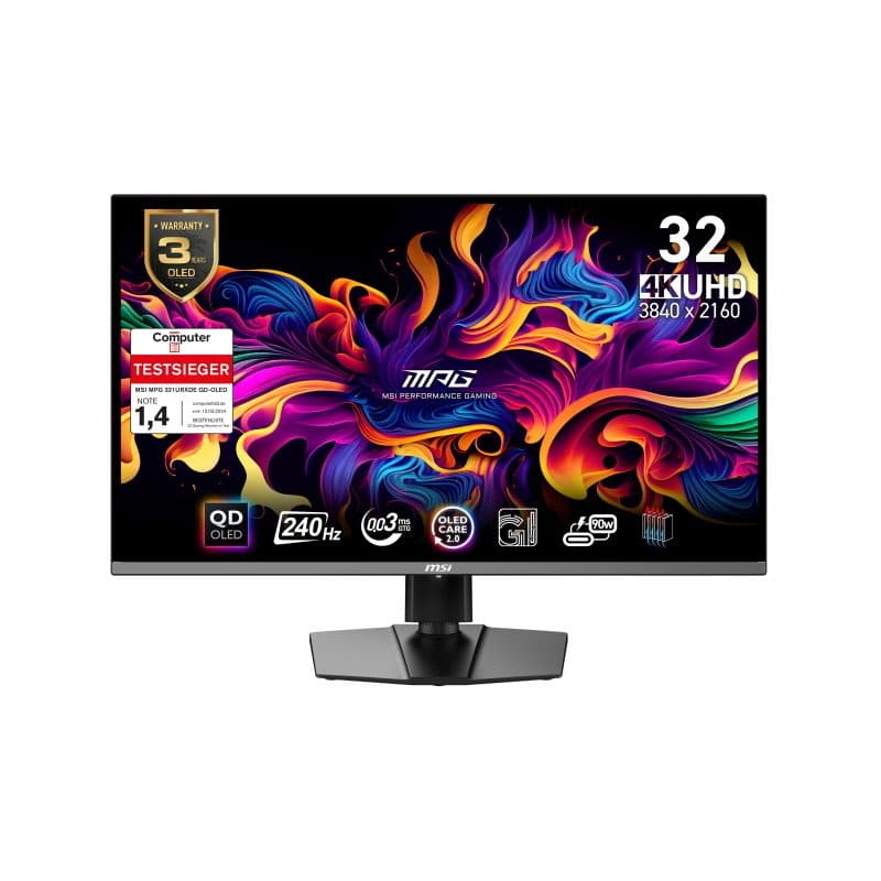 Monitor PC 31.5 pollici 80 cm 3840 x 2160 pixel 4K Ultra HD nero - MSI MPG 321URXDE QD-OLED