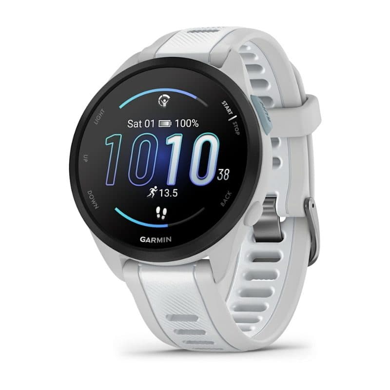 Smartwatch grigio nebbia/bianco pietra - Garmin Forerunner 165 Music