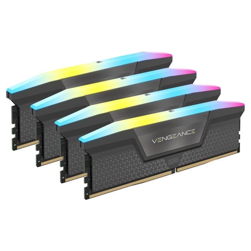 Memoria RAM 64GB kit 4 x 16GB DDR5 6000 MHz - Corsair Vengeance RGB CMH64GX5M4B6000C36