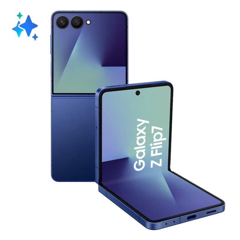 Smartphone AI 12GB RAM 512GB 4,1 pollici Super AMOLED/6,9 pollici Dynamic AMOLED 2X 50MP blu - Samsung Galaxy Z Flip7