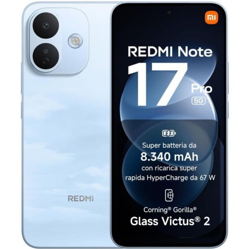Smartphone 5G 6GB RAM 256GB celeste Sky Blue - Xiaomi Redmi Note 17 Pro
