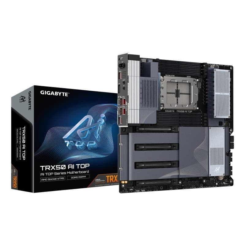 Scheda madre CPU AMD Ryzen Threadripper PRO 7000, VRM 16+8+4 fasi, DDR5 fino a 5200MHz - Gigabyte TRX50 AI TOP-2B