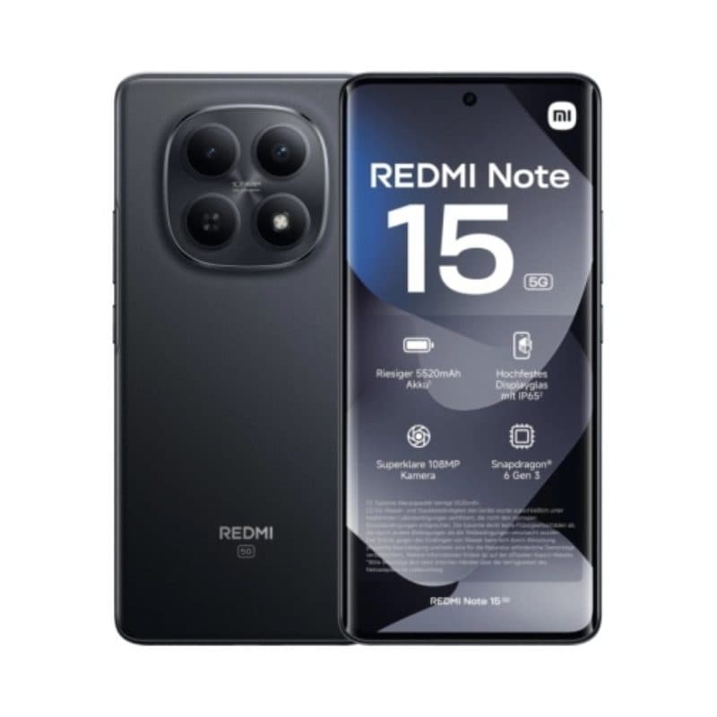 Smartphone 5G 8GB RAM 256GB nero - Xiaomi Redmi Note 15
