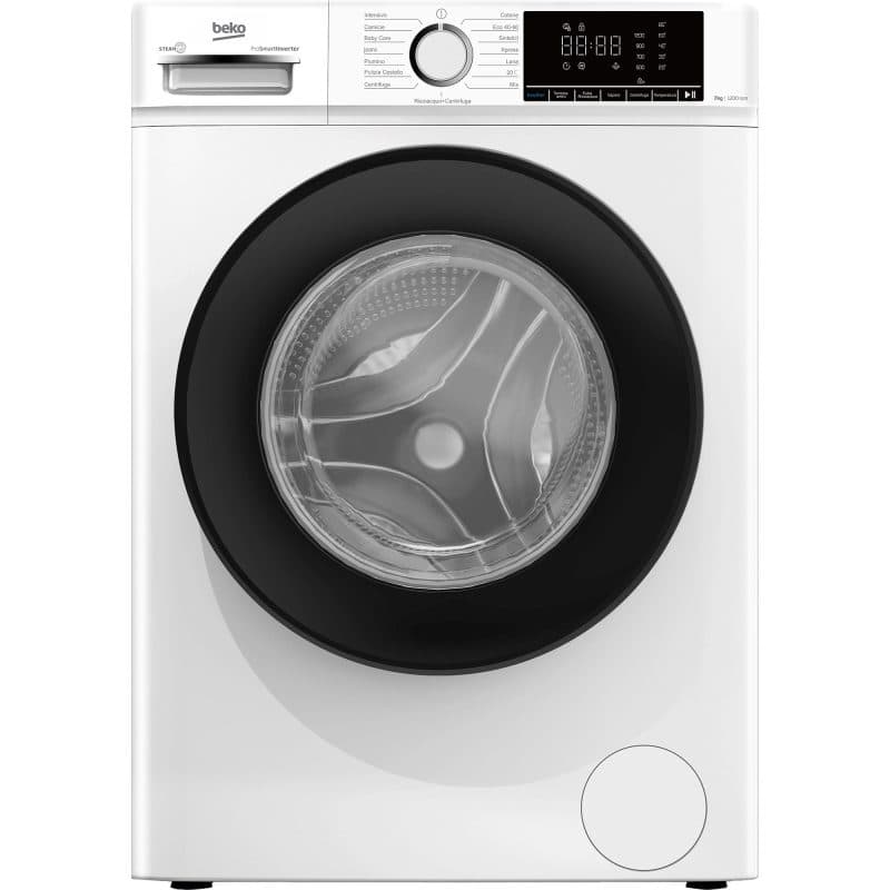 Lavatrice 7 kg inverter con vapore 48 cm 1200 giri - Beko BMX7126DB