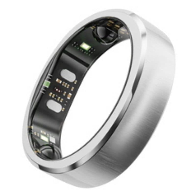 Smart ring per donna e uomo taglia 9 argento spazzolato - RingConn Gen3