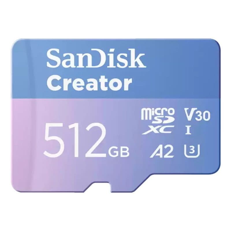 Scheda microSDXC 512GB UHS-I Classe 10 - SanDisk Creator