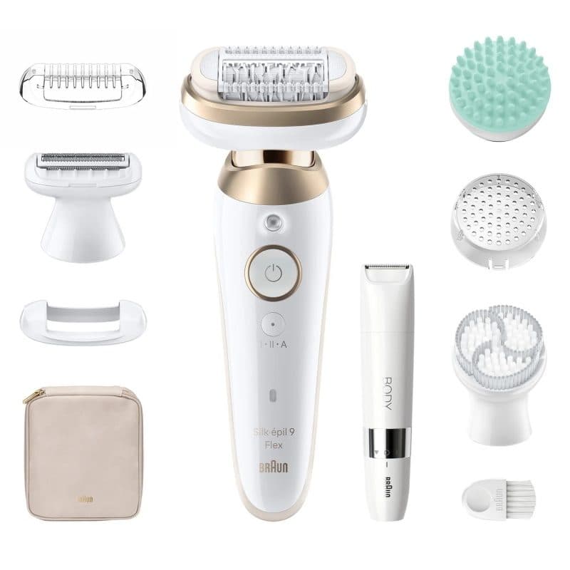 Epilatore 3D oro e bianco - Braun Silk-épil 9 Flex SkinSpa 9-481