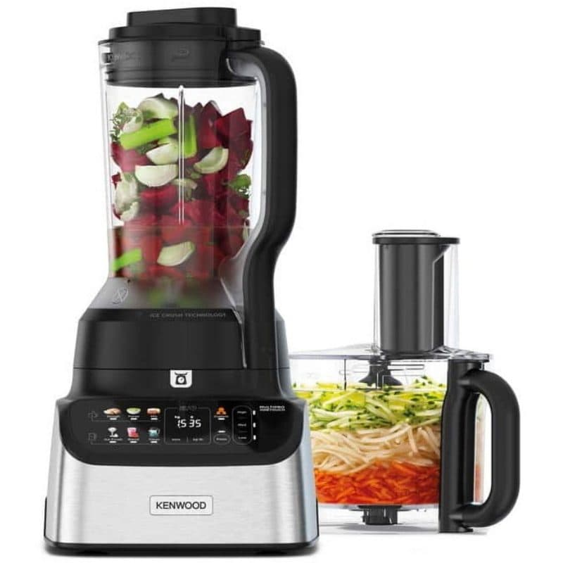 Robot da cucina 1000 W 3 L con bilance incorporate nero e acciaio inox - Kenwood MultiPro OneTouch