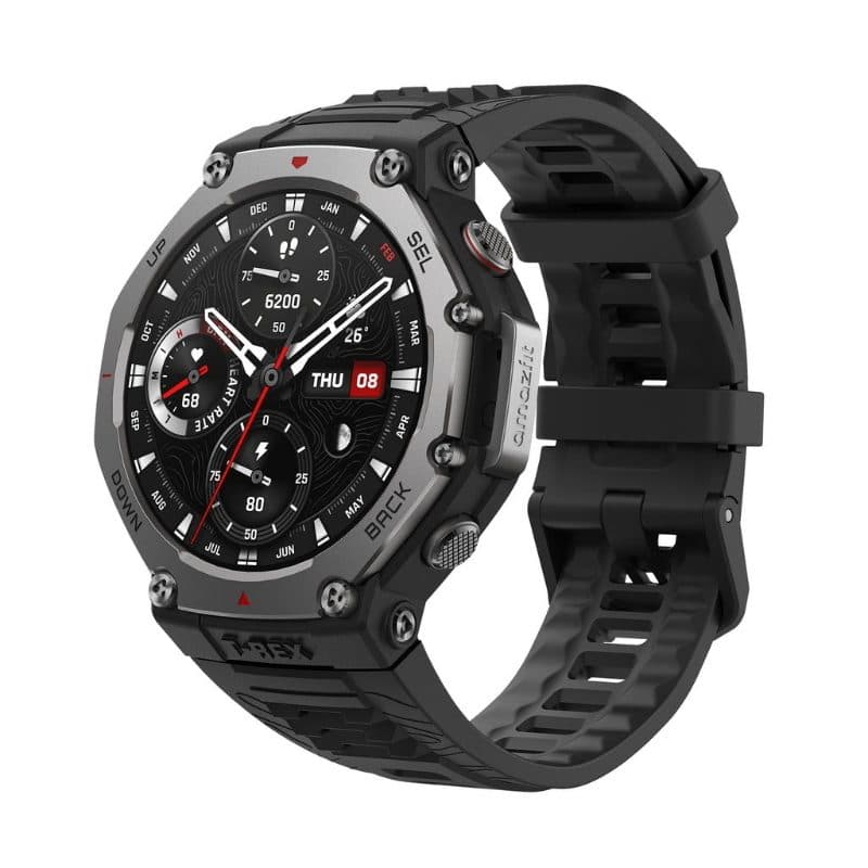 Smartwatch AMOLED 1.5 pollici 48.5 mm 480 x 480 pixel touch screen Wi-Fi GPS nero - Amazfit T-Rex 3