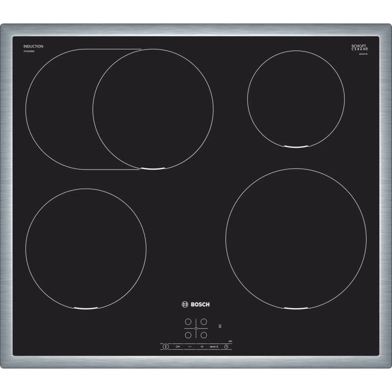 Piano cottura a induzione 60 cm nero - Bosch Serie 4 PIF645BB5E