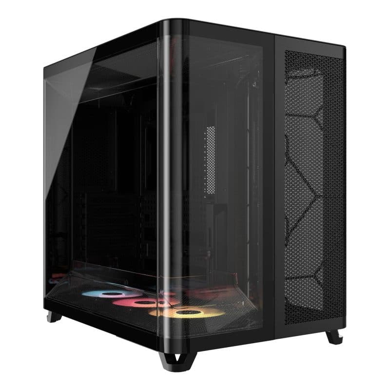 Case midi tower nero in acciaio e vetro temperato ARGB ATX E-ATX micro ATX mini-ITX gaming - Corsair Air 5400 RS-R