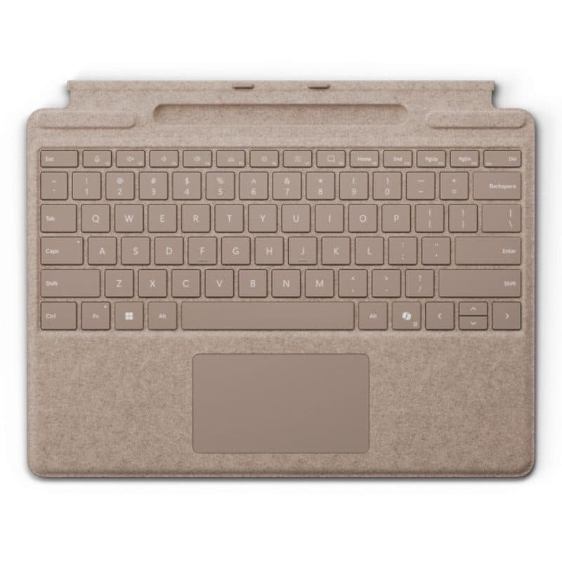 Tastiera con alloggiamento per penna QWERTZ tedesco Cover Port beige - Microsoft Surface Pro Keyboard
