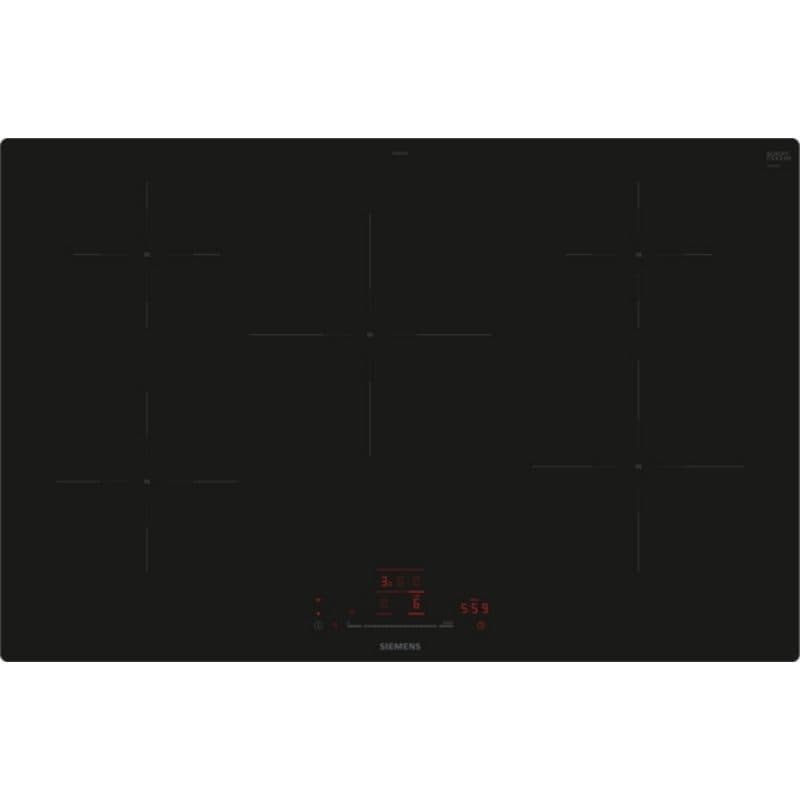 Piano cottura a induzione 80 cm nero a filo (integrato) - Siemens iQ100 EH801HVB1E