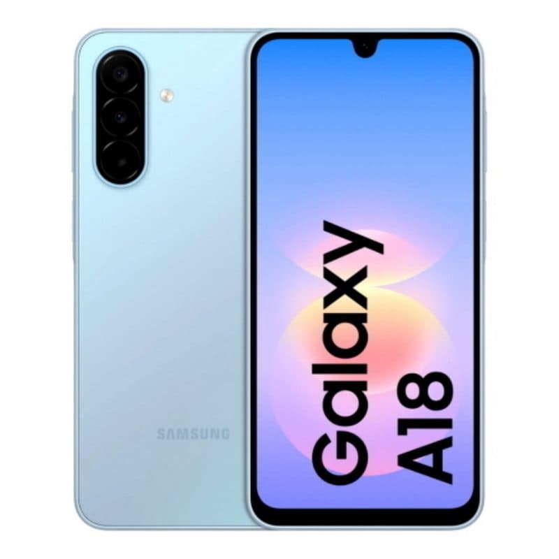 Smartphone 4G LTE dual SIM 6,7 pollici octa core 128GB RAM 4GB azzurro versione TIM - Samsung Galaxy A18 A185