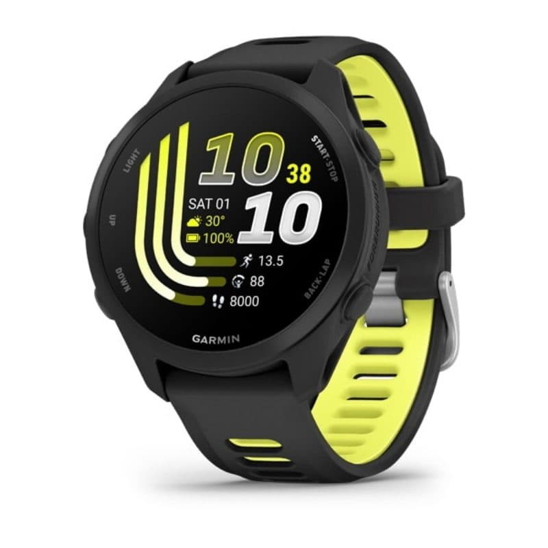 Smartwatch nero con cinturino in silicone a sgancio rapido 20 mm - Garmin Forerunner 170