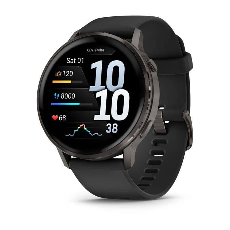Smartwatch 45 mm nero/grigio ardesia con cinturino in silicone a sgancio rapido 22 mm - Garmin Venu 4