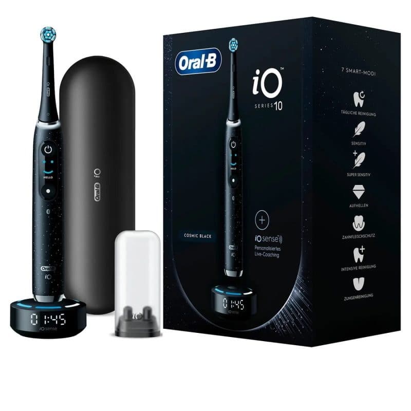 Spazzolino elettrico rotante-oscillante per adulti nero - Oral-B iO Series 10