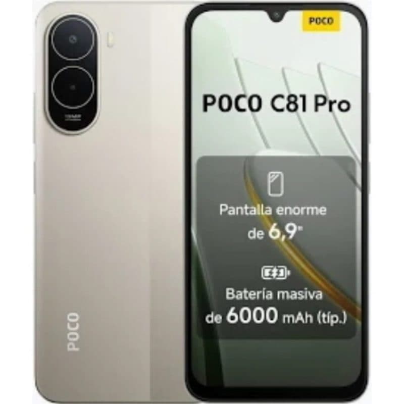 Smartphone 4G LTE dual SIM 6,9 pollici octa core 256GB RAM 4GB oro - Xiaomi POCO C81 Pro