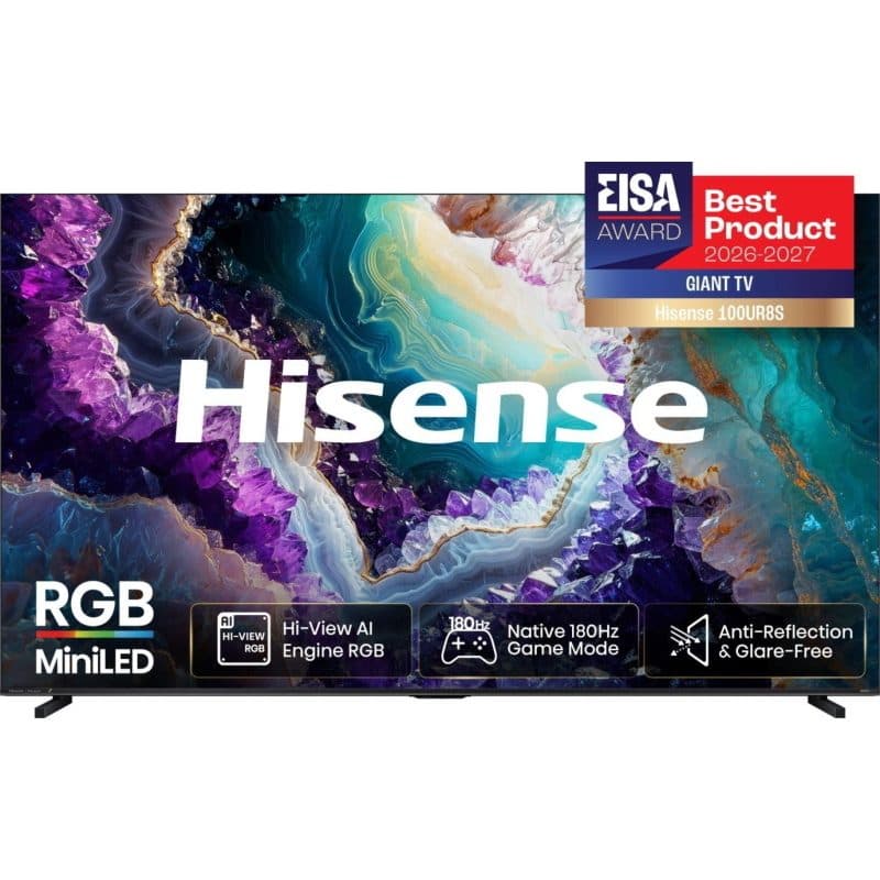 Smart TV 100 pollici 4K Ultra HD Wi-Fi nero - Hisense 100UR8DS