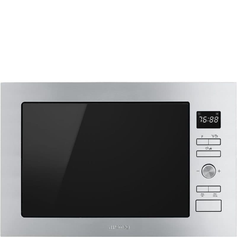 Forno a microonde da incasso con grill 26 l 1000 W 60 cm inox satinato - Smeg FMI425X